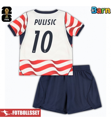 Förenta stater Christian Pulisic #10 Hemmatröja Barn VM 2026 Kortärmad (+ Korta byxor)